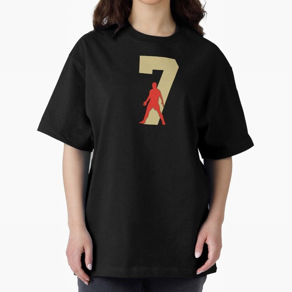 Ronaldo 7 Soccer Icon Oversized T-Shirt Follow the Road to Match Day Hype around FIFA World Cup 2026 USA Canada Mexico, Neymar, France and Portugal, Supporter Pride, Iconic Celebrations, Legendary Names and Global Match Day Energy; Ideal for