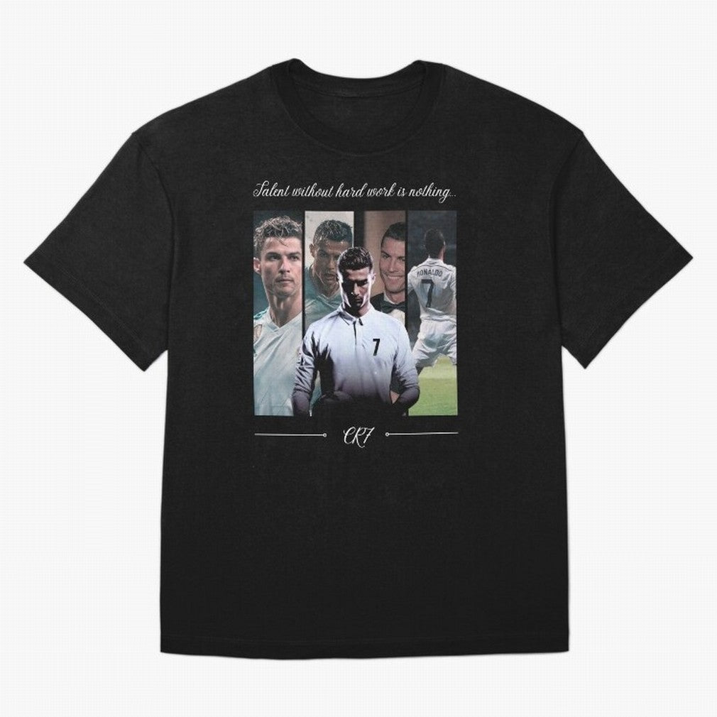 Ronaldo CR7 Oversized T-Shirt Honor Global Football Passion for FIFA World Cup 2026, Inspired by Messi and Cristiano Ronaldo, Portugal, Sports Nostalgia, International Competition, Famous Players and Unforgettable Victories; Perfect for Supporters
