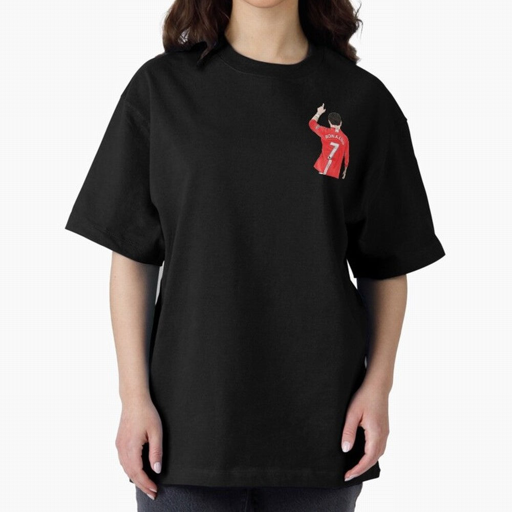 Cristiano Ronaldo CR7 Oversized T-Shirt Feel the Trophy Chase of Global Football Passion for FIFA World Cup 2026 USA Canada Mexico, Inspired by Neymar, Brazil, Tournament Hype, Historic Matchups, Family Viewing Parties and Global Sports Pride; Made