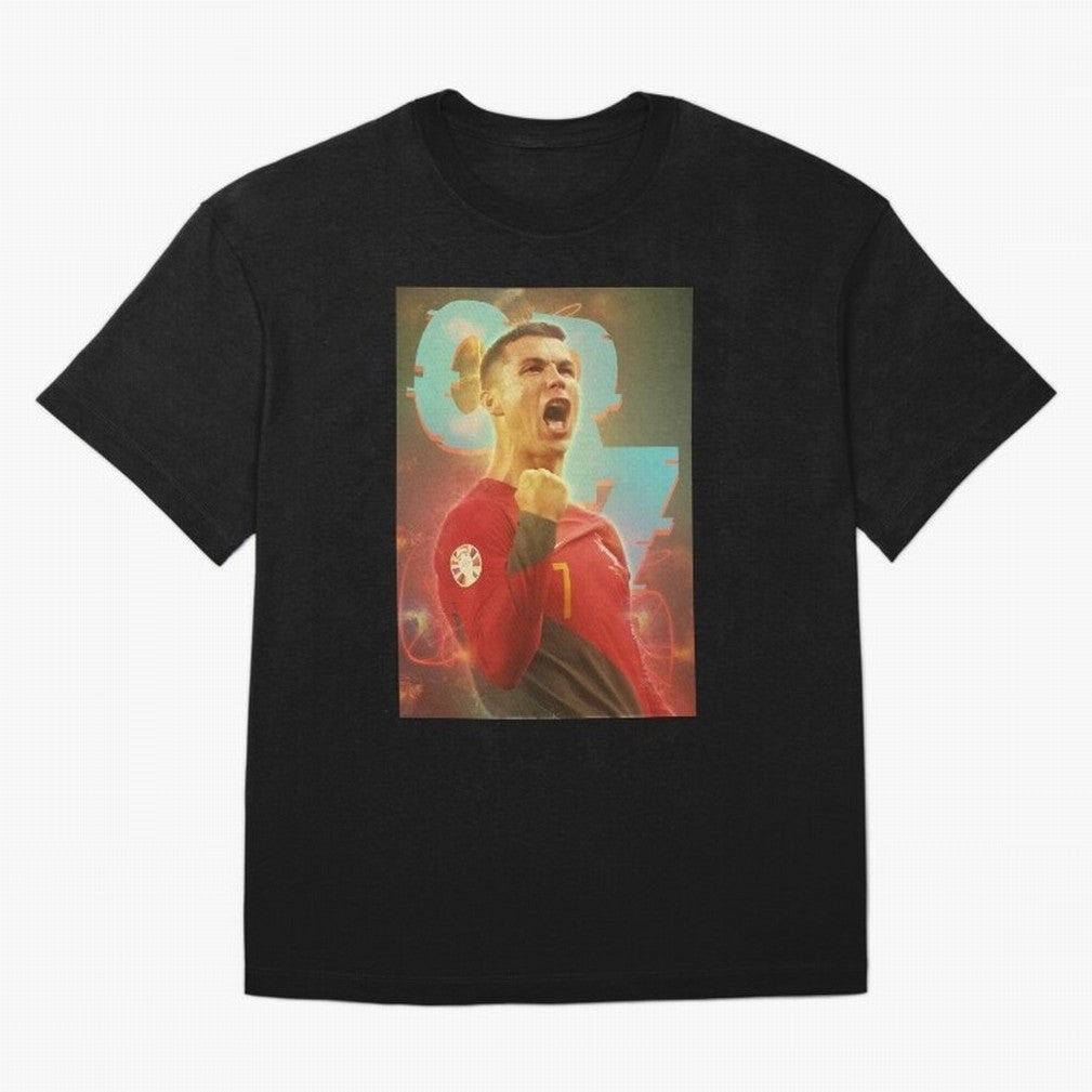 Ronaldo selebration Oversized T-Shirt Represent the Passion of FIFA World Cup 2026 Group Stage with Messi, Neymar and Mbappe, Spain Energy, Match Day Excitement, Supporter Culture, Golden Goals and Global Football Passion; Created for Match Day