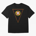 Portugal Flag & Coat of arms Oversized T-Shirt Celebrate the Stars of Global Football Passion for FIFA World Cup 2026 Group Stage, Driven by CR7 and Messi, Germany, Soccer Culture, Superstar Moments, National Team Dreams and Competitive Fire; Great