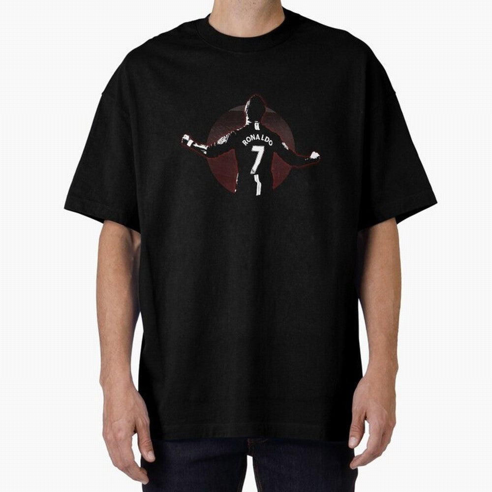 THE GOAT, Cristiano Ronalndo Oversized T-Shirt Share the Excitement of FIFA World Cup 2026 for Fans of Messi, Neymar and Mbappe and Portugal, Bringing Goal Celebration Energy, Supporter Heritage, Football Icons and Worldwide Tournament Joy; Ideal