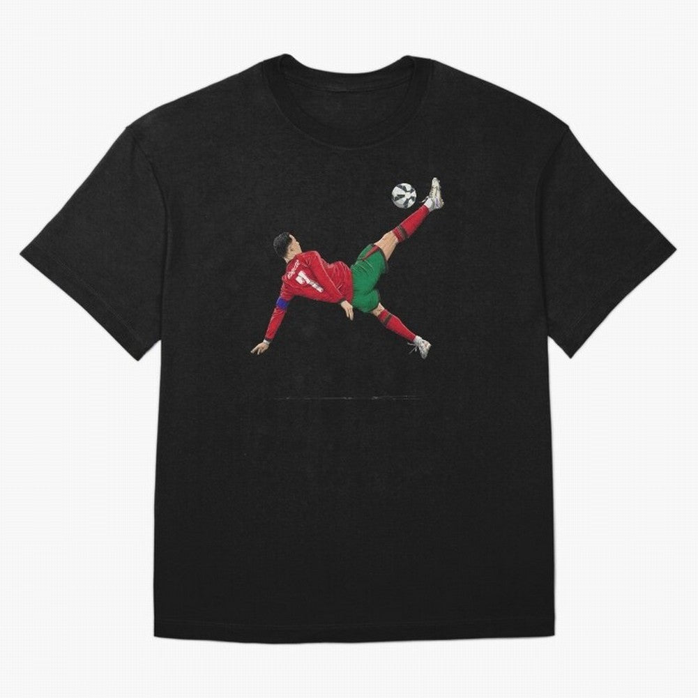 Ronaldo 910 Goal Bicycle Kick Oversized T-Shirt Show Your Love for the FIFA World Cup 2026 USA Canada Mexico Journey through Messi, Neymar and Mbappe Highlights, Brazil, Portugal and Argentina Pride, Champion Mindset, Group Stage Buzz, Knockout