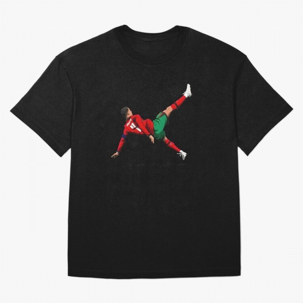 Cristiano Ronaldo 910th Goal Bicycle Kick Tribute Oversized T-Shirt Join Global Football Passion for FIFA World Cup 2026 USA Canada Mexico, Built around Messi, England, Football History, Final Match Energy, Crowd Noise and Once in a Lifetime