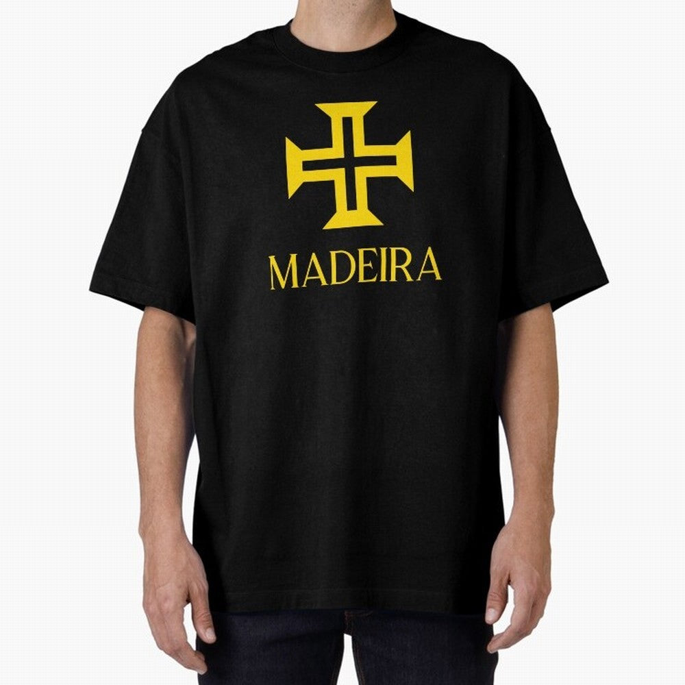 Madeira yellow Oversized T-Shirt Bring Home Global Football Passion for FIFA World Cup 2026, Highlighting Messi and Cristiano Ronaldo, England, France and Netherlands, Championship Spirit, Famous Goals, Roaring Crowds and International Football