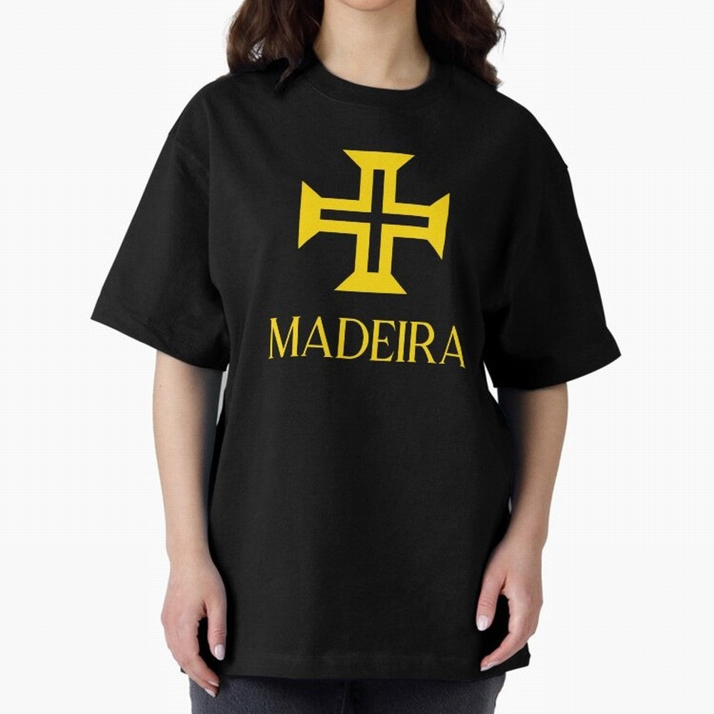 Madeira yellow Oversized T-Shirt Bring Home Global Football Passion for FIFA World Cup 2026, Highlighting Messi and Cristiano Ronaldo, England, France and Netherlands, Championship Spirit, Famous Goals, Roaring Crowds and International Football