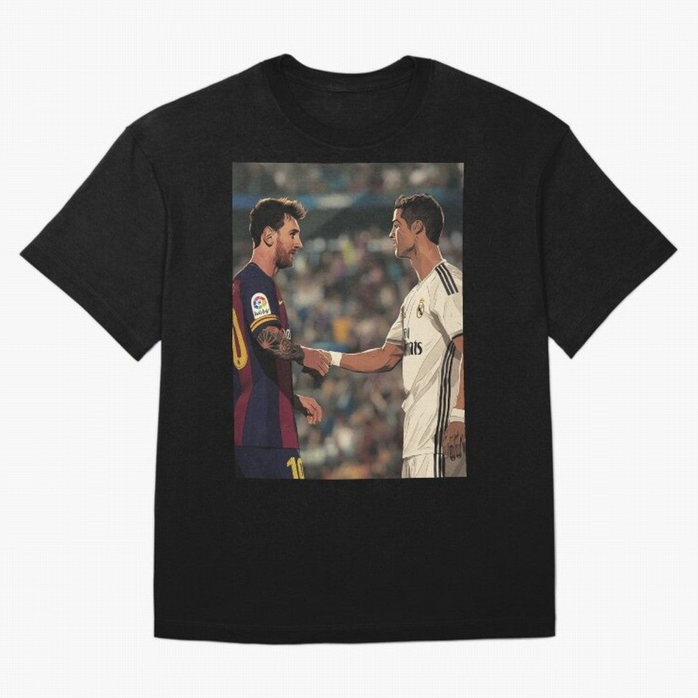 Lionel Messi and Cristiano Ronaldo Oversized T-Shirt Make Your Look Match the FIFA World Cup 2026 USA Canada Mexico Journey through Messi, Neymar and Mbappe Highlights, England, France and Netherlands Pride, Game Day Rituals, Football Legends,