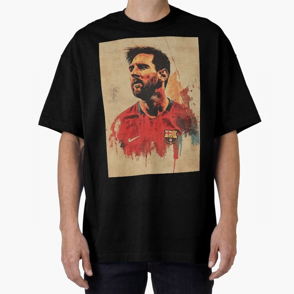 Lionel Messi Oversized T-Shirt Share Global Football Passion for FIFA World Cup 2026 USA Canada Mexico, Featuring Neymar, Netherlands, Football History, Final Match Energy, Crowd Noise and Once in a Lifetime Moments; Perfect for People Who Love