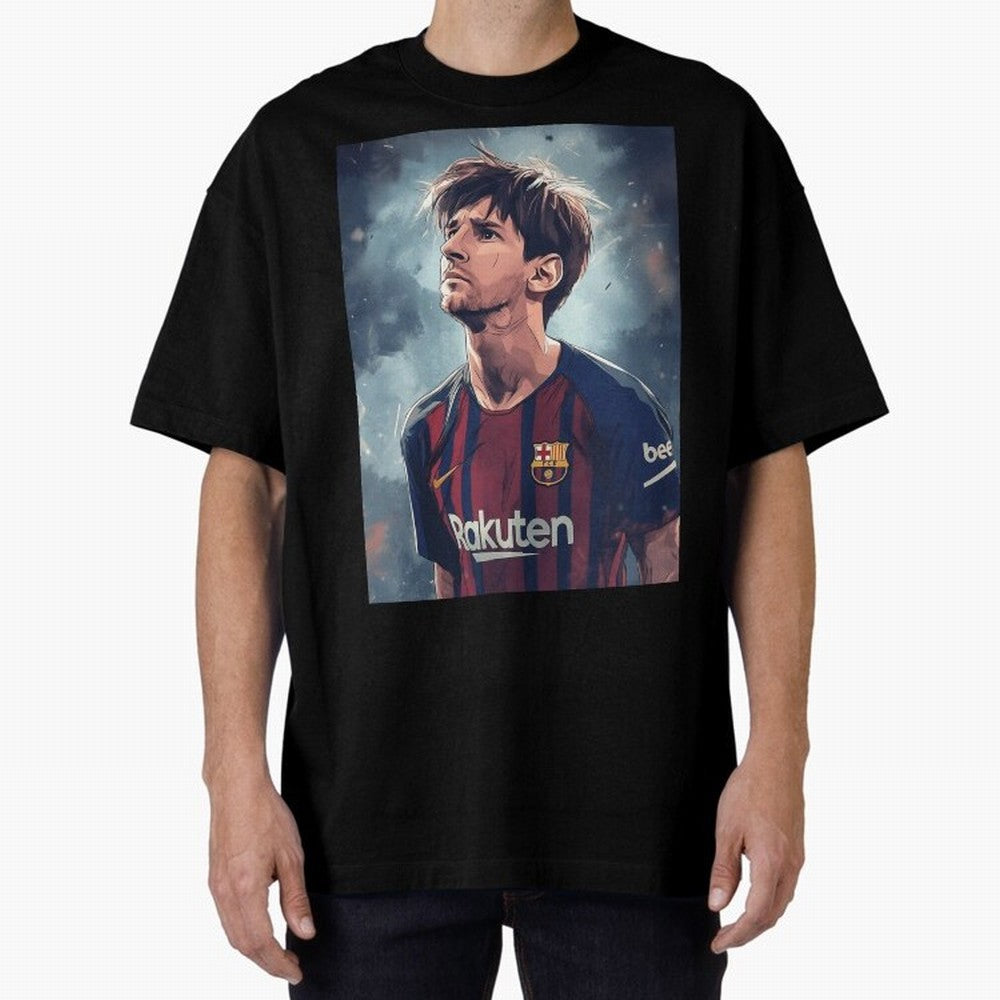 Lionel Messi Oversized T-Shirt Show Match Day Excitement for FIFA World Cup 2026 Featuring Messi, CR7 and Mbappe, Netherlands Energy, Tournament Hype, Historic Matchups, Family Viewing Parties and Global Sports Pride; Ideal for Fans Who Follow