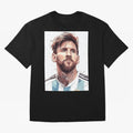 Lionel Messi Oversized T-Shirt Cheer through Every Moment of FIFA World Cup 2026 USA Canada Mexico for Fans of Messi, Neymar and Mbappe and Argentina, France and Brazil, Bringing Game Day Rituals, Football Legends, Country Pride and the Road to the