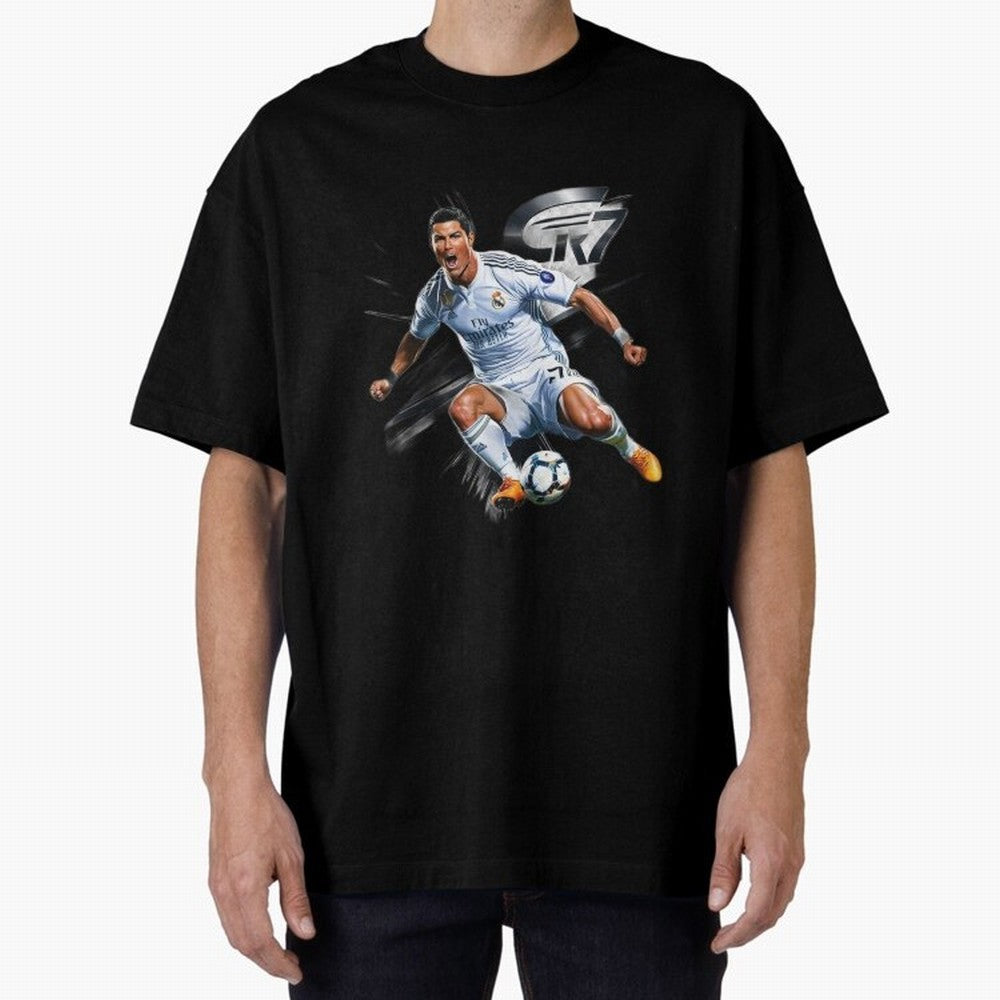 CR7 Ronaldo Legacy GOAT Soccer Fan T-Shirt ¨C Ultimate Football Icon Oversized T-Shirt Celebrate National Team Dreams in the FIFA World Cup 2026 Group Stage Journey through CR7 and Messi Highlights, England and Germany Pride, Champion Mindset,