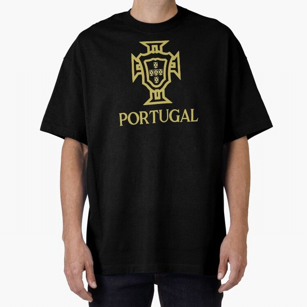 Portugal Oversized T-Shirt Honor the Football Icons of Match Day Hype around FIFA World Cup 2026 Group Stage, Haaland and Mbappe, Argentina and Brazil, Vintage Soccer Flavor, Modern Football Stars, National Flags and Final Night Emotion; Great for