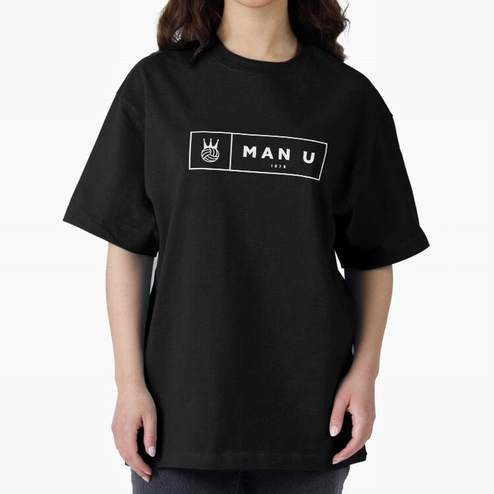 Manchester U Retro minimal design Oversized T-Shirt Celebrate Soccer Greatness during FIFA World Cup 2026 Group Stage Highlighting Messi, Neymar and Mbappe, England and Germany Energy, Fan Favorite Moments, National Team Passion, Big Match Drama