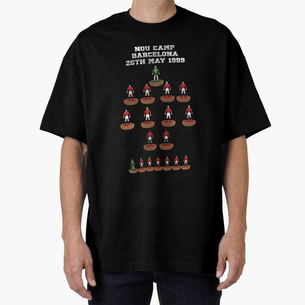 Manchester United Champions League 1999 Oversized T-Shirt Step into FIFA World Cup 2026 USA Canada Mexico Spirit, Filled with Portugal, Spain and Germany, Messi and Cristiano Ronaldo, Football Festival Excitement, Trophy Ambitions, Country