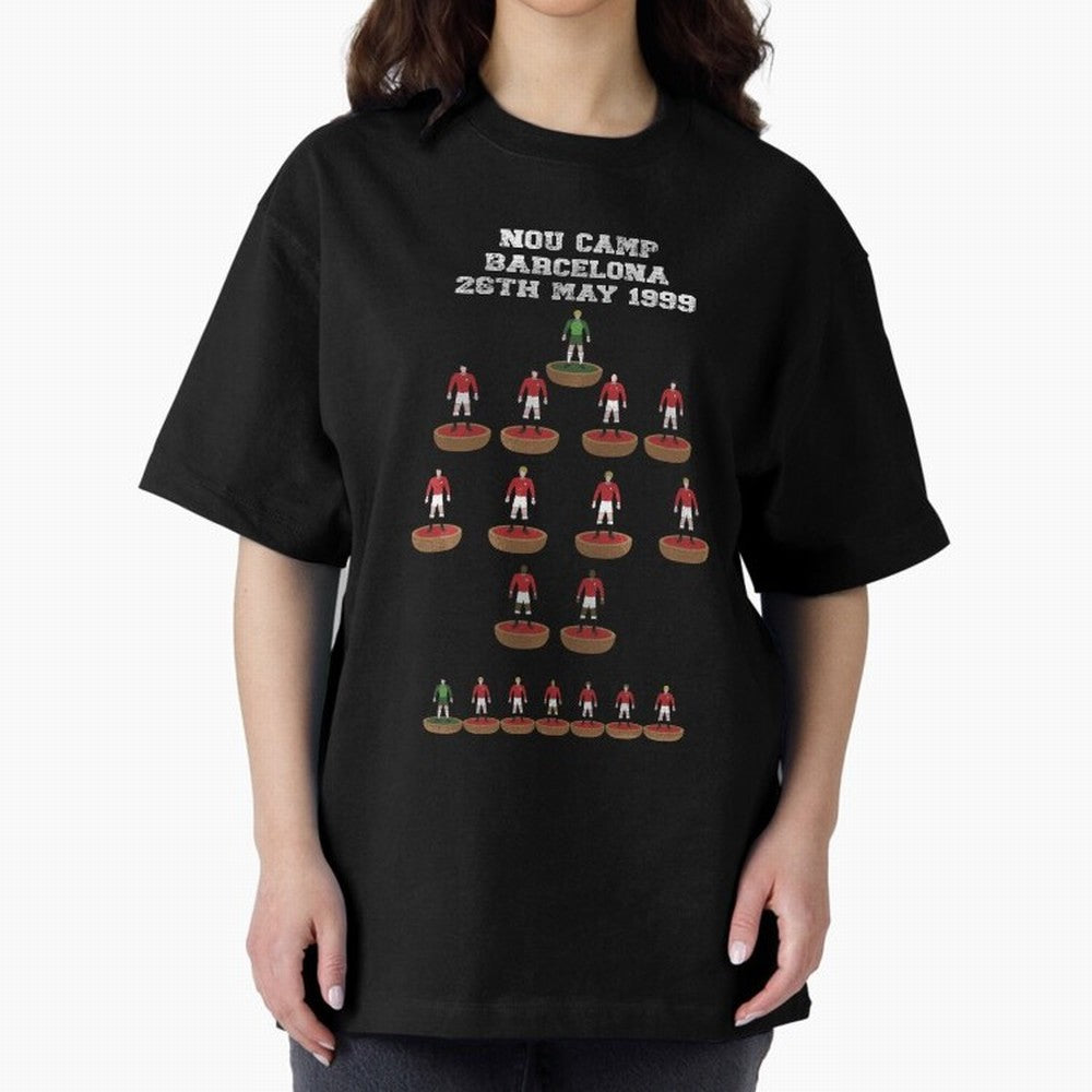 Manchester United Champions League 1999 Oversized T-Shirt Step into FIFA World Cup 2026 USA Canada Mexico Spirit, Filled with Portugal, Spain and Germany, Messi and Cristiano Ronaldo, Football Festival Excitement, Trophy Ambitions, Country