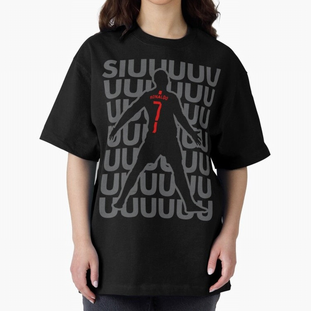 Siuuuuuu Cristiano Ronaldo Oversized T-Shirt Bring Match Day Fire to FIFA World Cup 2026 Spirit, Connected to England, Messi and Cristiano Ronaldo, Game Day Rituals, Football Legends, Country Pride and the Road to the Final; Made for Die Hard