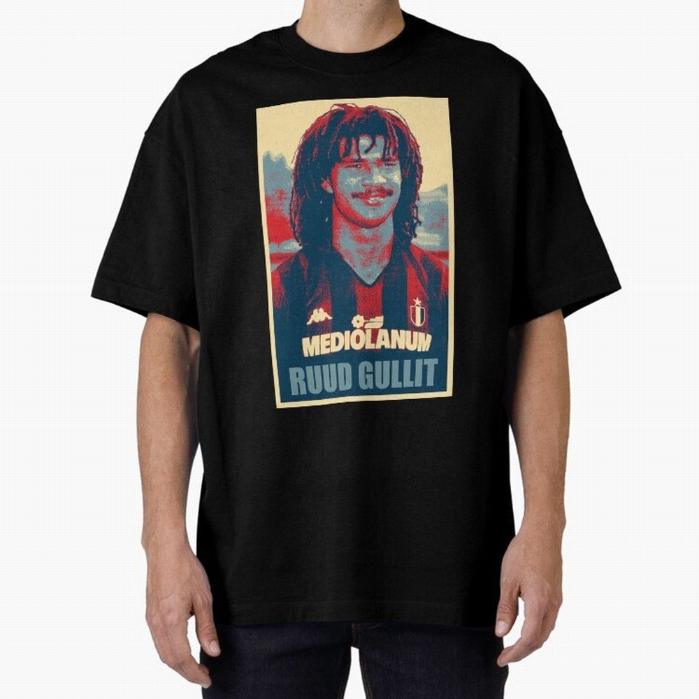 Ruud Gullit Oversized T-Shirt Bring Retro Soccer Energy to FIFA World Cup 2026 Group Stage for Fans of Haaland and Mbappe and Argentina, Bringing Worldwide Fan Energy, Dramatic Goals, Stadium Lights and Championship Celebrations; Ideal for Football