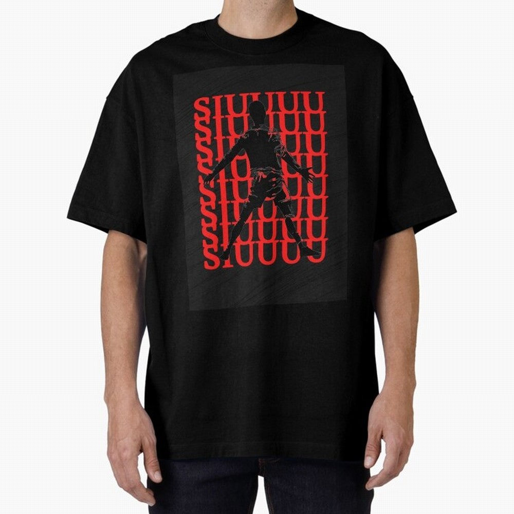 cristiano ronaldo siuuu Oversized T-Shirt Elevate FIFA World Cup 2026 Group Stage Spirit, Made for England, Mbappe and Neymar, Football Passion, Legendary Performances, Festival Vibes and Supporter Community; Ideal for Passionate Fans Who Love