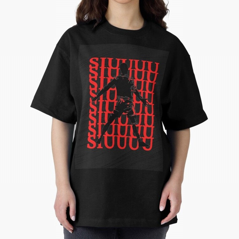 cristiano ronaldo siuuu Oversized T-Shirt Elevate FIFA World Cup 2026 Group Stage Spirit, Made for England, Mbappe and Neymar, Football Passion, Legendary Performances, Festival Vibes and Supporter Community; Ideal for Passionate Fans Who Love