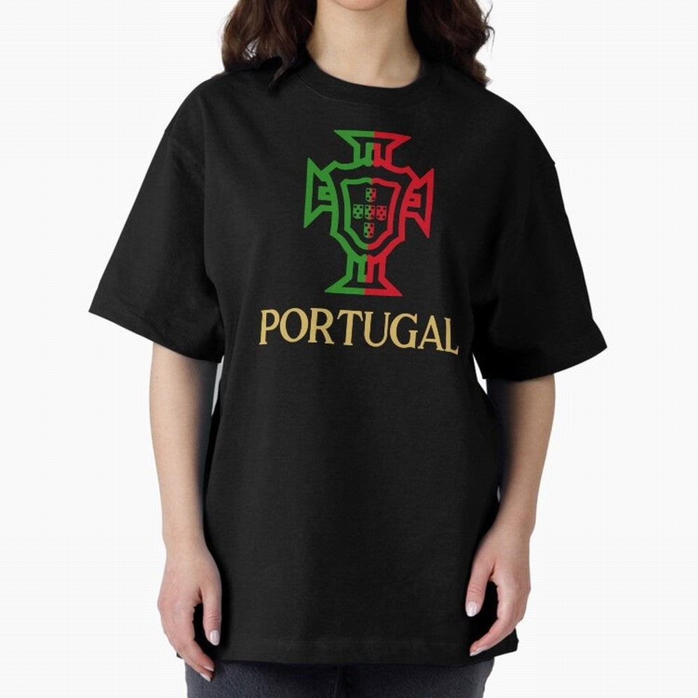 Portugal Tuga Gold Oversized T-Shirt Cheer for FIFA World Cup 2026 Group Stage Spirit, Made for Netherlands, Cristiano Ronaldo, Haaland and CR7, Stadium Memories, Football Loyalty, International Chants and Championship Tradition; Made for