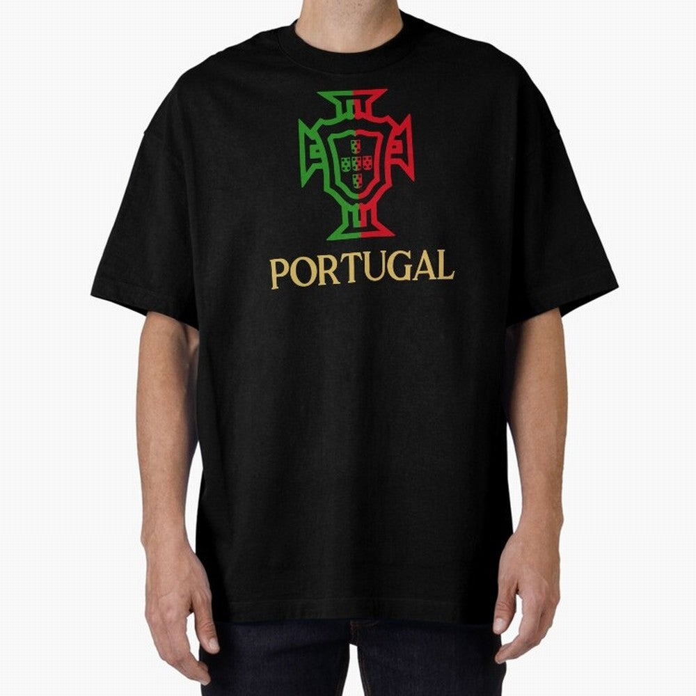 Portugal Tuga Gold Oversized T-Shirt Cheer for FIFA World Cup 2026 Group Stage Spirit, Made for Netherlands, Cristiano Ronaldo, Haaland and CR7, Stadium Memories, Football Loyalty, International Chants and Championship Tradition; Made for