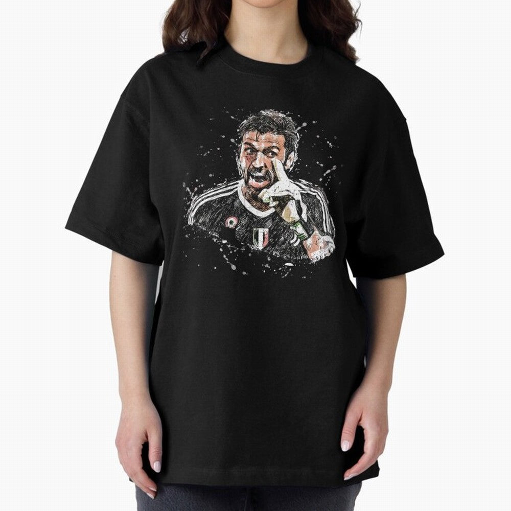 Buffon_Gianluigi Buffon Oversized T-Shirt Support Iconic Players in Match Day Hype around FIFA World Cup 2026, Haaland, Portugal, Football Festival Excitement, Trophy Ambitions, Country Rivalries and Star Player Buzz; Perfect for People Who Love
