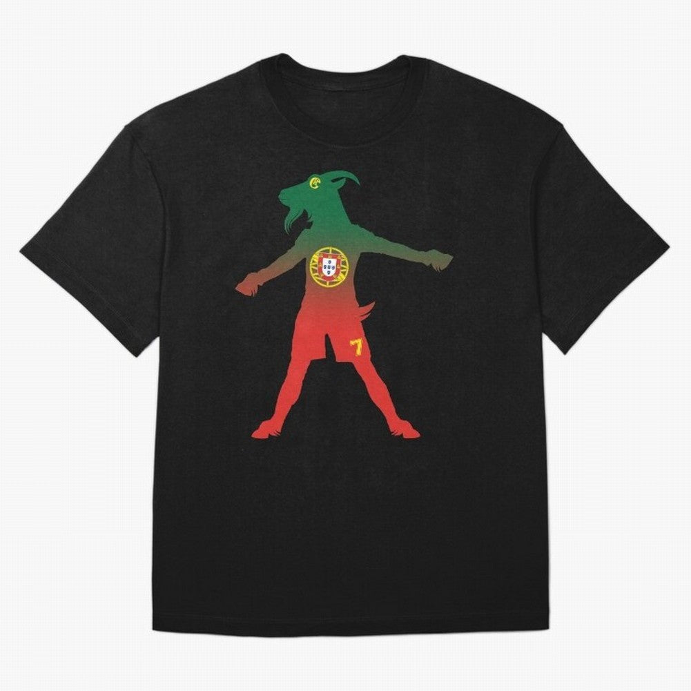 Cristiano Ronaldo GOAT Oversized T-Shirt Get Ready for Global Football Passion for FIFA World Cup 2026 USA Canada Mexico, Driven by Cristiano Ronaldo, Spain, Football Festival Excitement, Trophy Ambitions, Country Rivalries and Star Player Buzz;