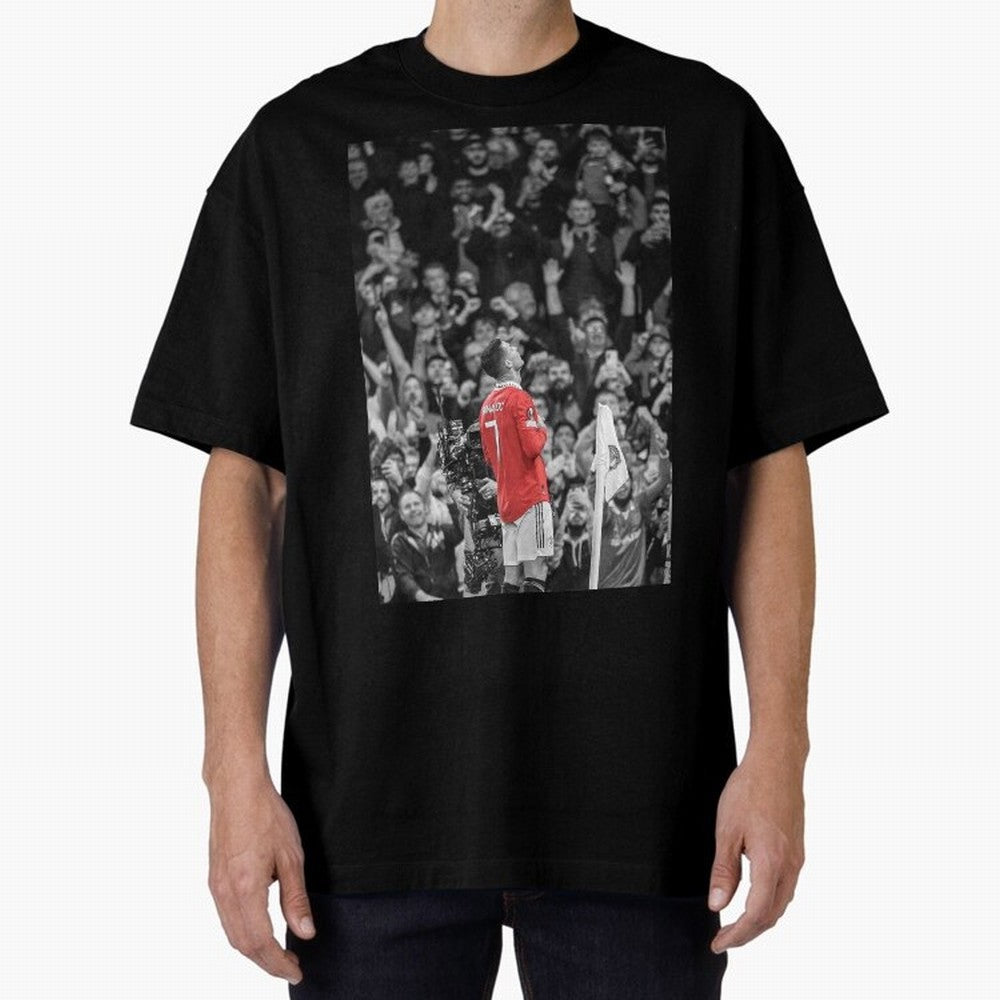 Cristiano Ronaldo Manchester United Oversized T-Shirt Keep the Legacy of the FIFA World Cup 2026 USA Canada Mexico Journey through Mbappe Highlights, Brazil Pride, Stadium Chants, National Pride, Trophy Dreams and Unforgettable Football Memories;