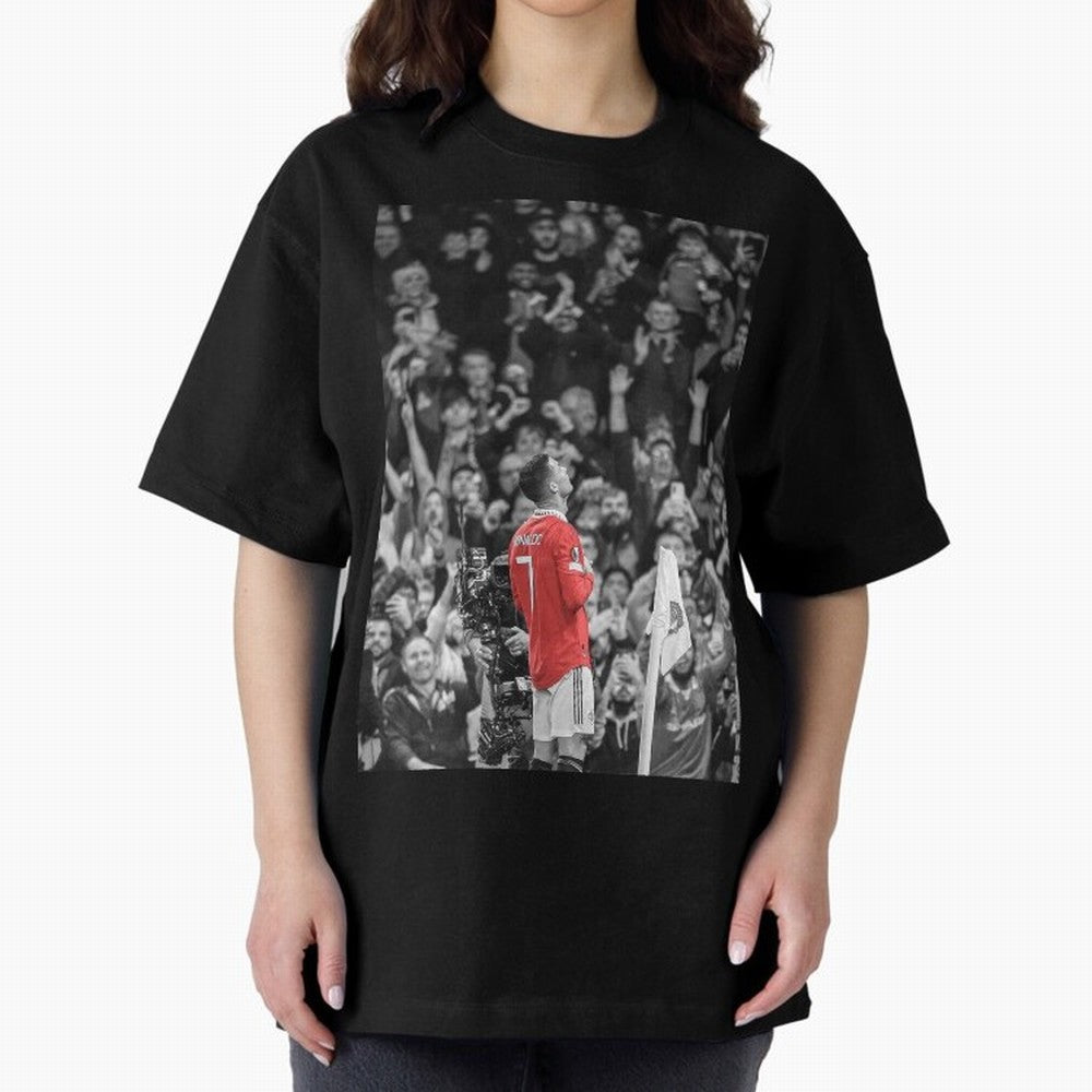 Cristiano Ronaldo Manchester United Oversized T-Shirt Keep the Legacy of the FIFA World Cup 2026 USA Canada Mexico Journey through Mbappe Highlights, Brazil Pride, Stadium Chants, National Pride, Trophy Dreams and Unforgettable Football Memories;