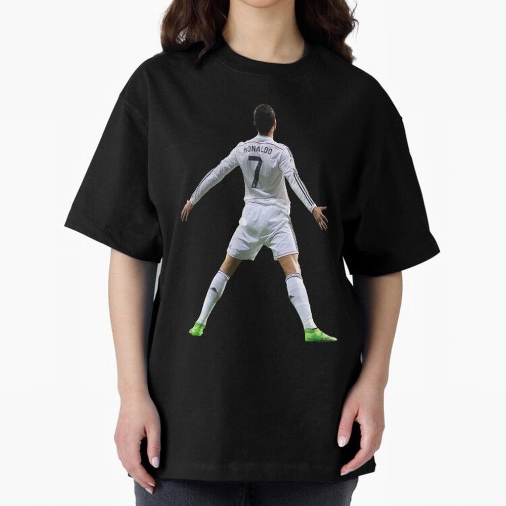 CR7 Oversized T-Shirt Mark Global Football Passion for FIFA World Cup 2026 Group Stage, Celebrating Messi, CR7 and Mbappe, Portugal, Spain and Germany, Game Day Rituals, Football Legends, Country Pride and the Road to the Final; Perfect for People