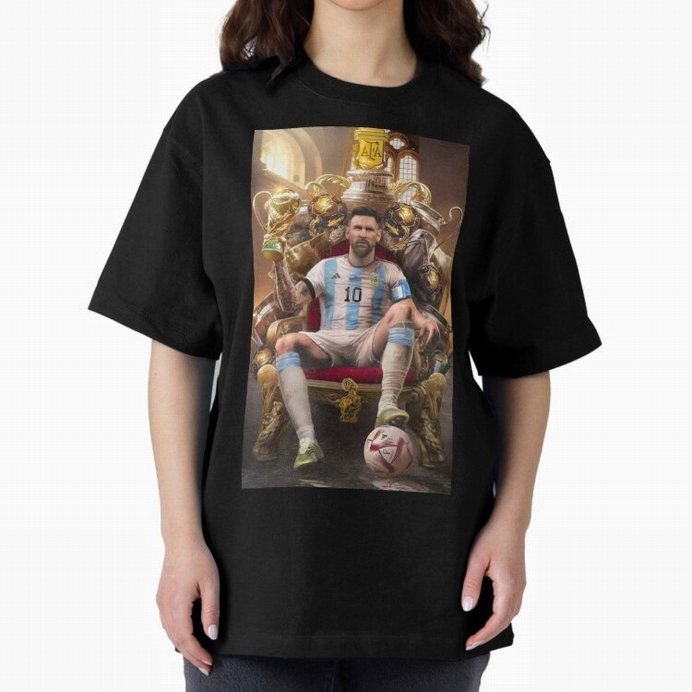 Lionel Messi Oversized T-Shirt Fuel Your Fan Pride for the FIFA World Cup 2026 Group Stage Journey through Haaland Highlights, Argentina, France and Brazil Pride, Champion Mindset, Group Stage Buzz, Knockout Tension and Passionate Fan Culture;
