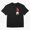 Cristiano Ronaldo inspired design Oversized T-Shirt Follow the Road to Global Football Passion for FIFA World Cup 2026, Filled with Neymar, Brazil, Match Day Excitement, Supporter Culture, Golden Goals and Global Football Passion; Ideal for Fans