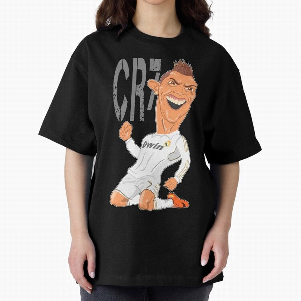 RONALDO Oversized T-Shirt Relive the Noise and Pride of FIFA World Cup 2026 USA Canada Mexico Spirit, with England, France and Netherlands, Messi and Cristiano Ronaldo, Football Passion, Legendary Performances, Festival Vibes and Supporter