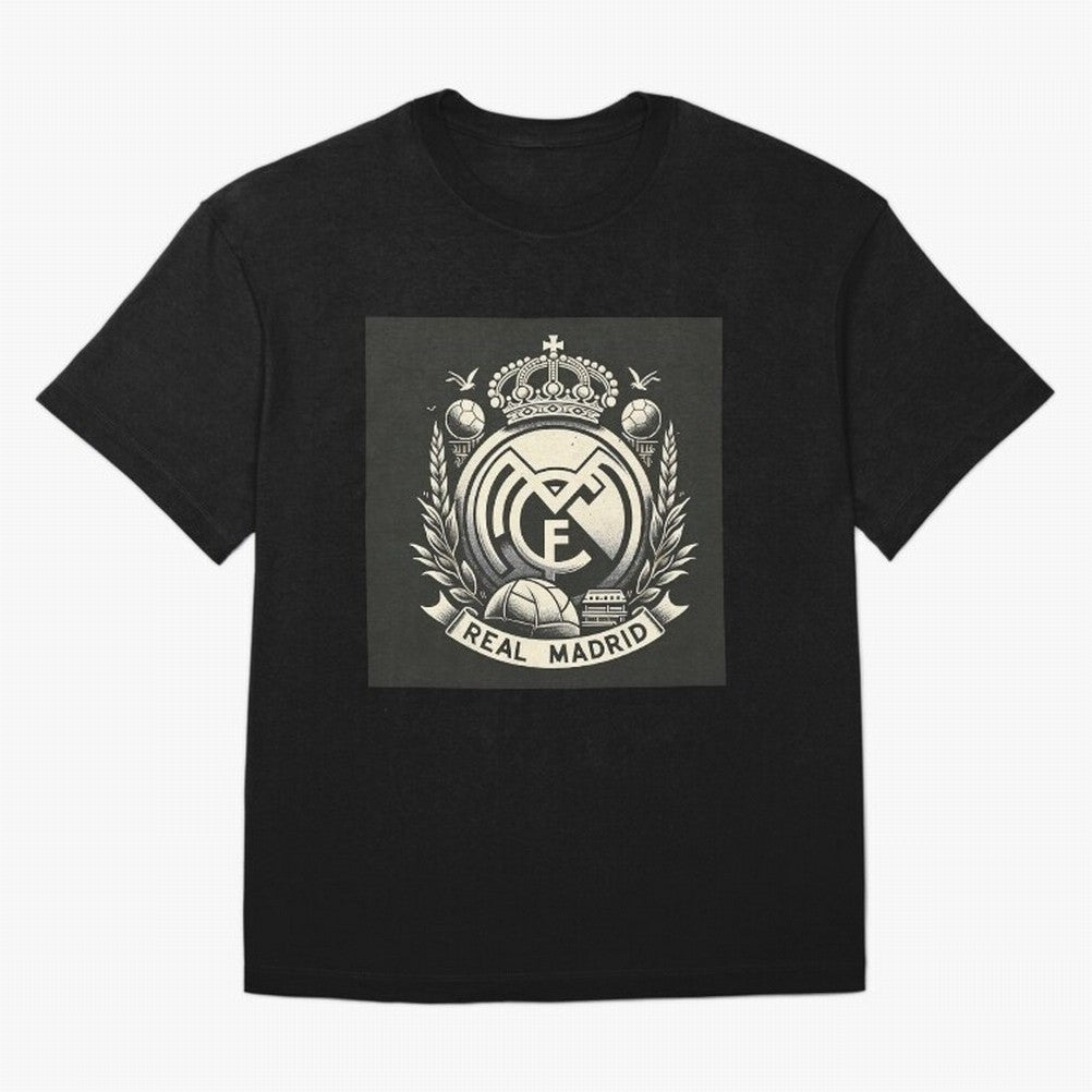 VIntage Style Real Madrid Logo Oversized T-Shirt Get Ready for FIFA World Cup 2026 USA Canada Mexico Spirit, with England and Germany, Neymar, Haaland and Cristiano Ronaldo, Retro Football Energy, Iconic Rivalries, Trophy Chase Drama and Stadium