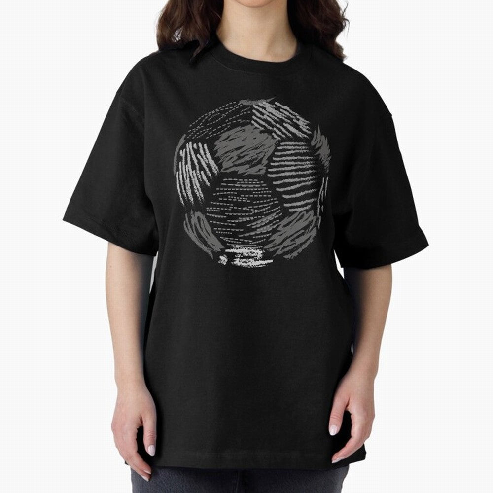 Soccer ball Oversized T-Shirt Celebrate Football Dreams Across Global Football Passion for FIFA World Cup 2026 Group Stage, Driven by Messi, Neymar and Mbappe, Brazil, Portugal and Argentina, Goal Celebration Energy, Supporter Heritage, Football