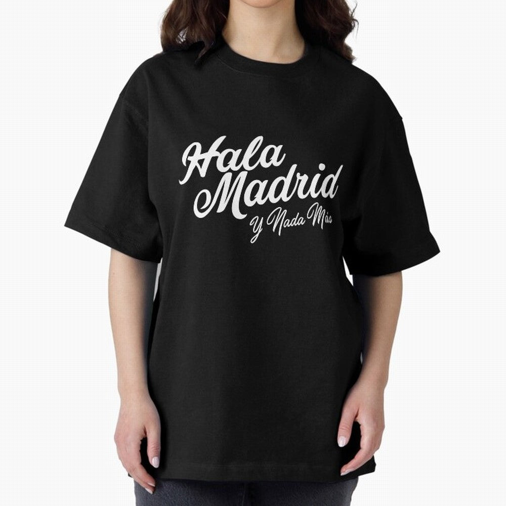 HALA MADRID Oversized T-Shirt Celebrate the FIFA World Cup 2026 USA Canada Mexico Journey through Cristiano Ronaldo, Haaland and CR7 Highlights, Brazil, Portugal and Argentina Pride, Championship Spirit, Famous Goals, Roaring Crowds and