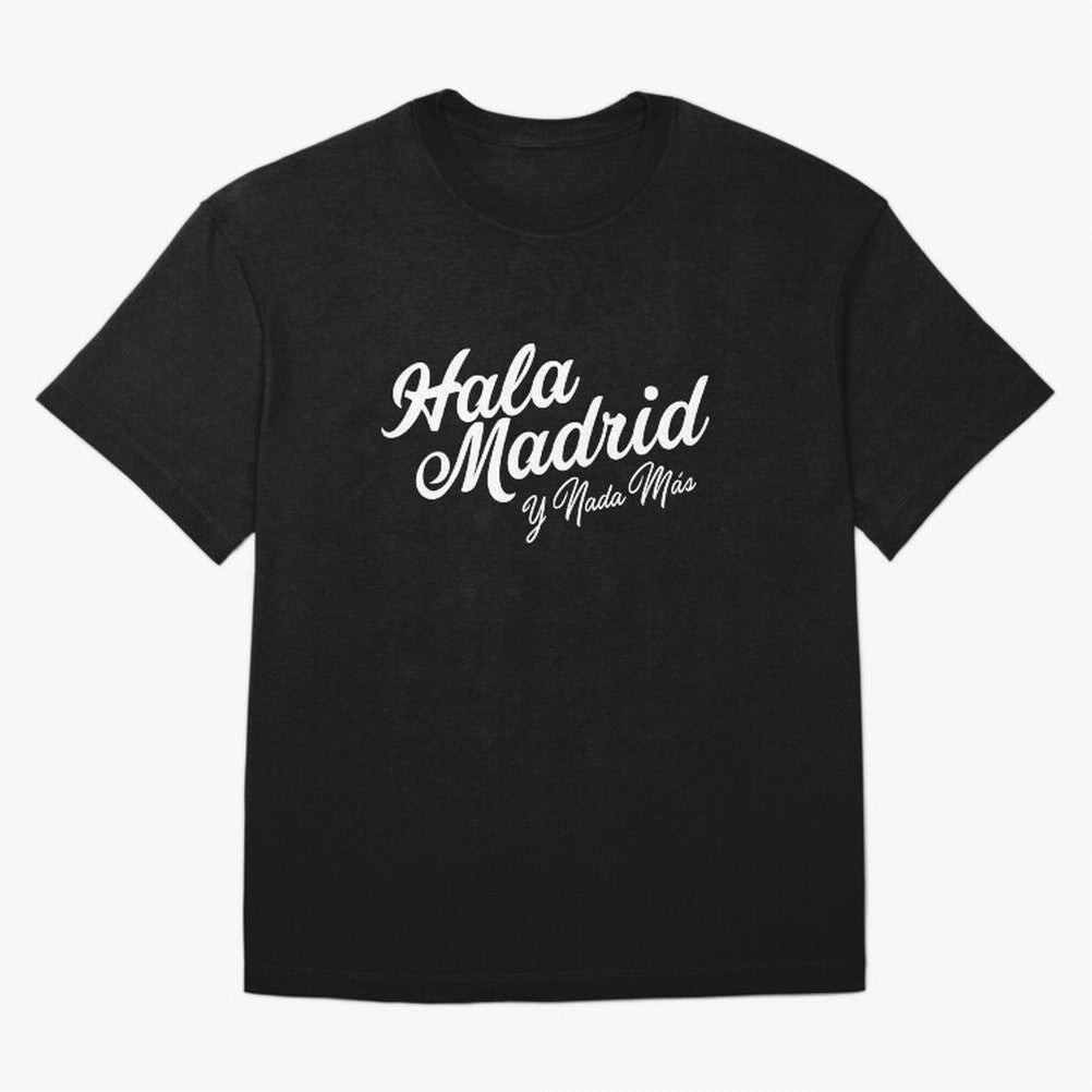 HALA MADRID Oversized T-Shirt Celebrate the FIFA World Cup 2026 USA Canada Mexico Journey through Cristiano Ronaldo, Haaland and CR7 Highlights, Brazil, Portugal and Argentina Pride, Championship Spirit, Famous Goals, Roaring Crowds and