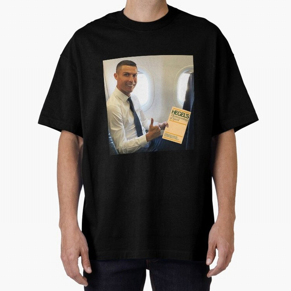 Ronaldo Hegel Oversized T-Shirt Follow the Final Road of FIFA World Cup 2026 USA Canada Mexico Spirit, with Argentina and Brazil, CR7 and Messi, Champion Mindset, Group Stage Buzz, Knockout Tension and Passionate Fan Culture; Perfect for People Who