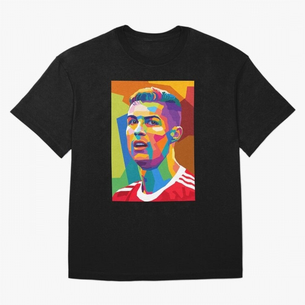 Cristiano Ronaldo Wpap Pop Art Oversized T-Shirt Celebrate the Biggest Stage of the FIFA World Cup 2026 Journey through Messi, Neymar and Mbappe Highlights, France Pride, Game Day Rituals, Football Legends, Country Pride and the Road to the Final;