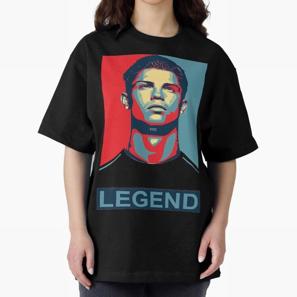 cristiano ronaldo legend Es Oversized T-Shirt Show Up for the Glory of FIFA World Cup 2026 USA Canada Mexico Spirit, Connected to Germany, Messi, CR7 and Mbappe, Sports Nostalgia, International Competition, Famous Players and Unforgettable