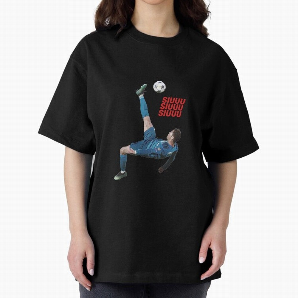 SIUUU #33 Oversized T-Shirt Share Global Football Passion for FIFA World Cup 2026 USA Canada Mexico, Driven by Messi, Neymar and Mbappe, Spain and Netherlands, Soccer Culture, Superstar Moments, National Team Dreams and Competitive Fire; Great for