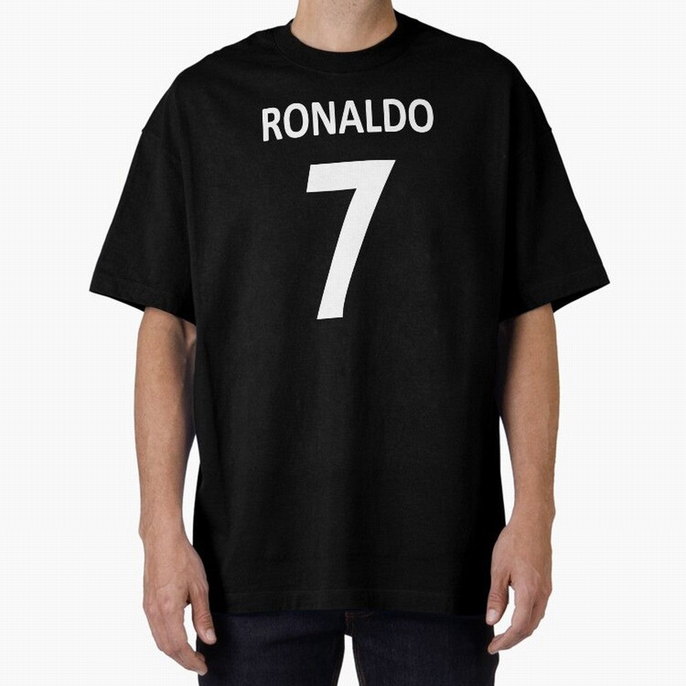 RONALDO NO.7 Oversized T-Shirt Show Fan Pride Across Match Day Hype around FIFA World Cup 2026 Group Stage, Haaland, Netherlands, Supporter Pride, Iconic Celebrations, Legendary Names and Global Match Day Energy; Great for Supporters Who Love