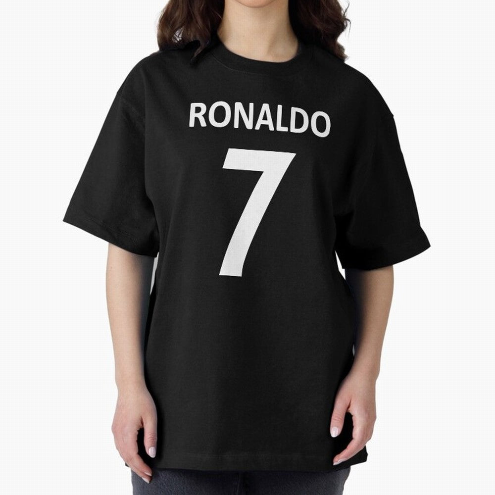 RONALDO NO.7 Oversized T-Shirt Show Fan Pride Across Match Day Hype around FIFA World Cup 2026 Group Stage, Haaland, Netherlands, Supporter Pride, Iconic Celebrations, Legendary Names and Global Match Day Energy; Great for Supporters Who Love