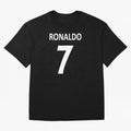 RONALDO NO.7 Oversized T-Shirt Show Fan Pride Across Match Day Hype around FIFA World Cup 2026 Group Stage, Haaland, Netherlands, Supporter Pride, Iconic Celebrations, Legendary Names and Global Match Day Energy; Great for Supporters Who Love