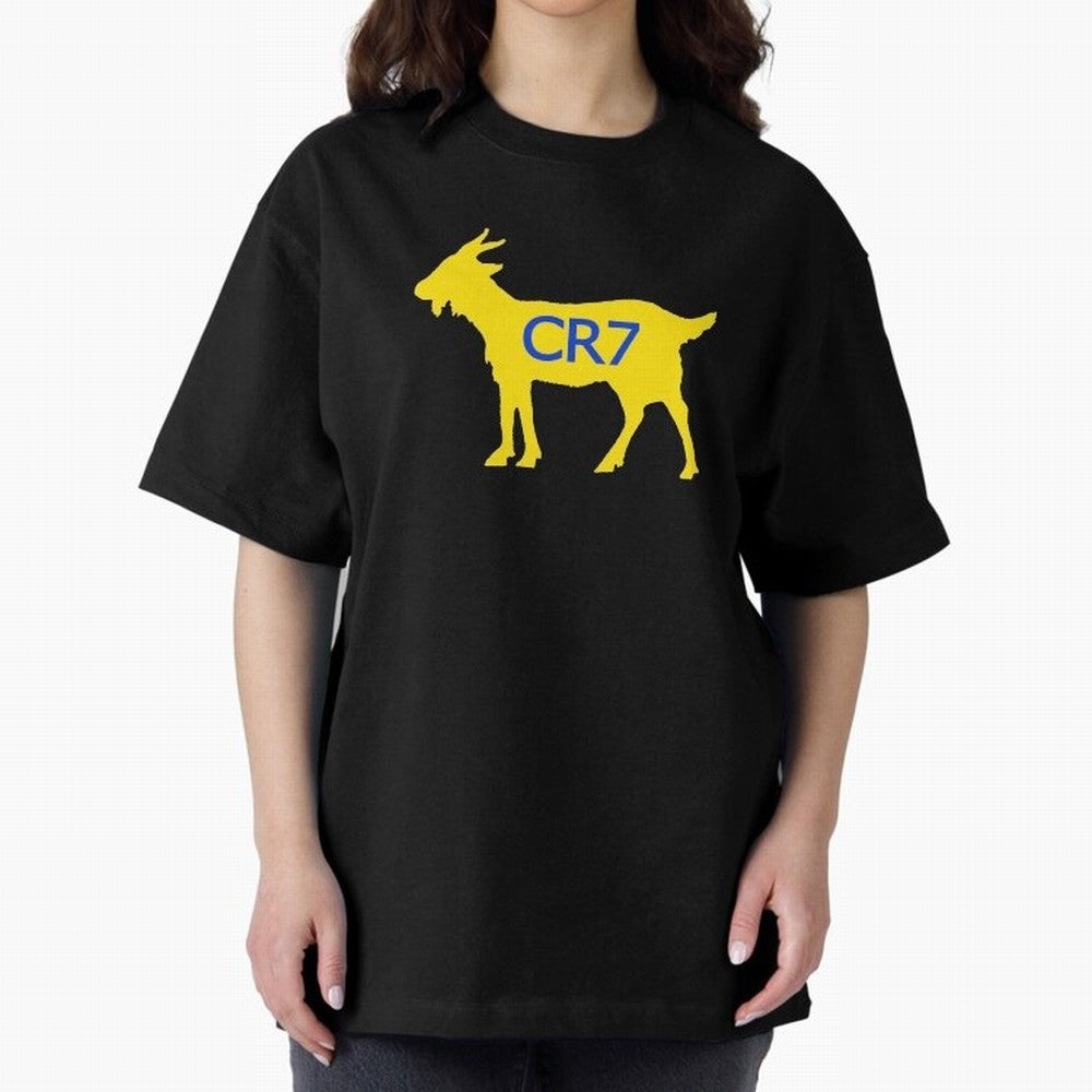 CR7 GOAT Yellow Al Nassr Oversized T-Shirt Experience the Global Stage of the FIFA World Cup 2026 Group Stage Journey through Neymar Highlights, England and Germany Pride, Game Day Rituals, Football Legends, Country Pride and the Road to the Final;