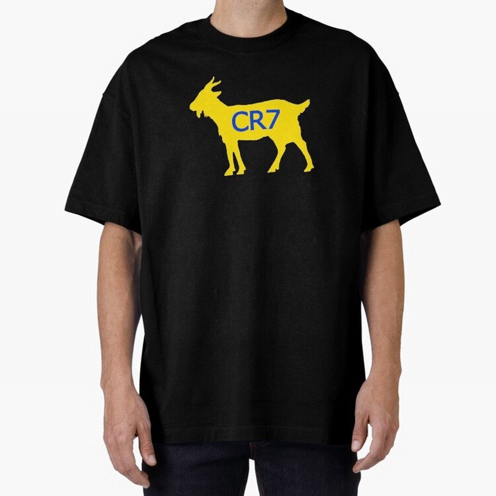 CR7 GOAT Yellow Al Nassr Oversized T-Shirt Experience the Global Stage of the FIFA World Cup 2026 Group Stage Journey through Neymar Highlights, England and Germany Pride, Game Day Rituals, Football Legends, Country Pride and the Road to the Final;