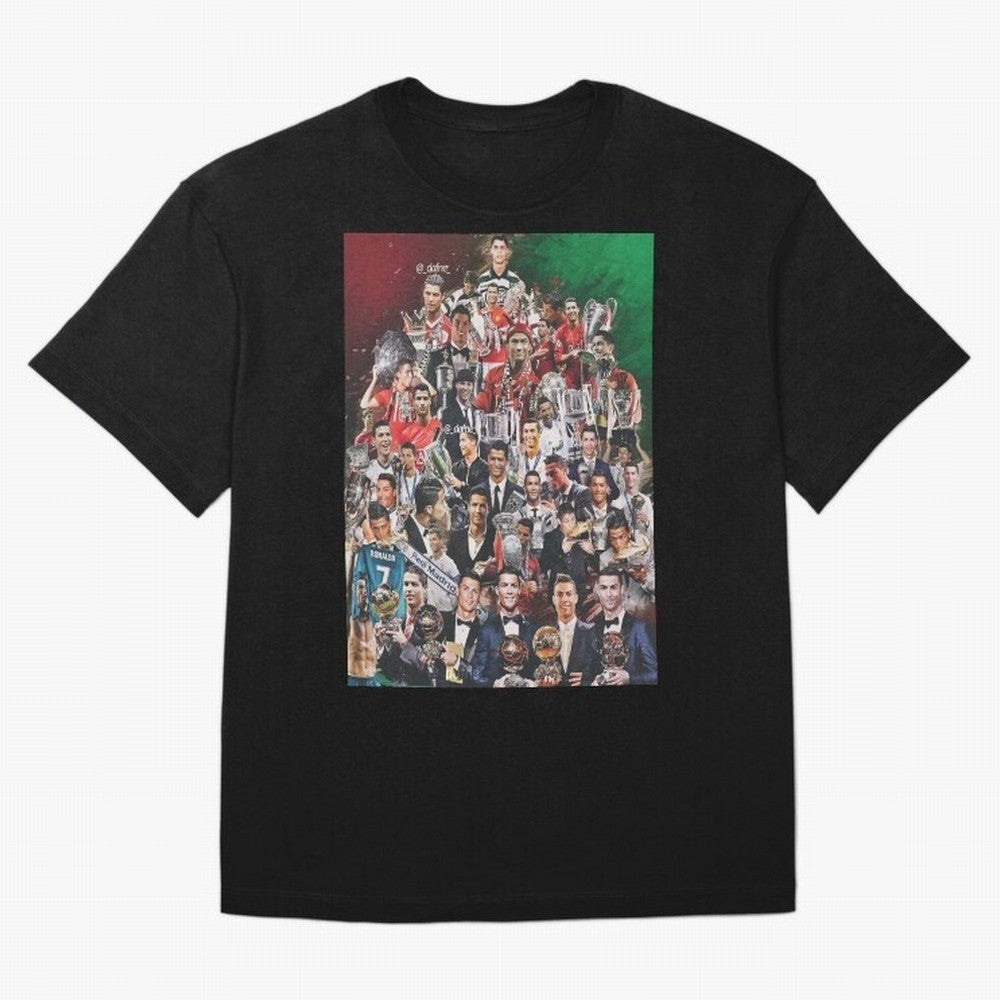Cristiano Ronaldo (5th Ballon D'Or) Oversized T-Shirt Celebrate Every Goal in Match Day Hype around FIFA World Cup 2026 USA Canada Mexico, Messi and Cristiano Ronaldo, France and Portugal, Goal Celebration Energy, Supporter Heritage, Football Icons