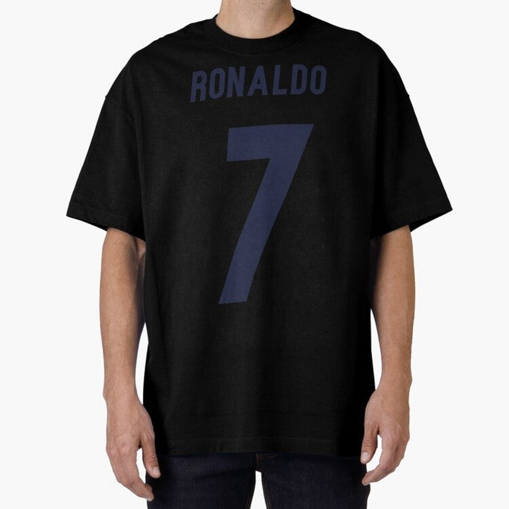 Cristiano Ronaldo 7 Oversized T-Shirt Celebrate Global Passion for FIFA World Cup 2026 Filled with Haaland, Portugal, Spain and Germany Energy, Global Supporter Spirit, Legendary Goals, National Colors and Tournament Celebration; Ideal for Fans Who