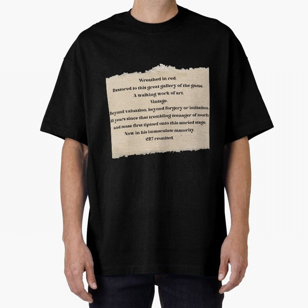 Cristiano Ronaldo Peter Drury Oversized T-Shirt Bring Stadium Energy to FIFA World Cup 2026 Spirit, Featuring Netherlands, Messi and Cristiano Ronaldo, Football Festival Excitement, Trophy Ambitions, Country Rivalries and Star Player Buzz; Ideal