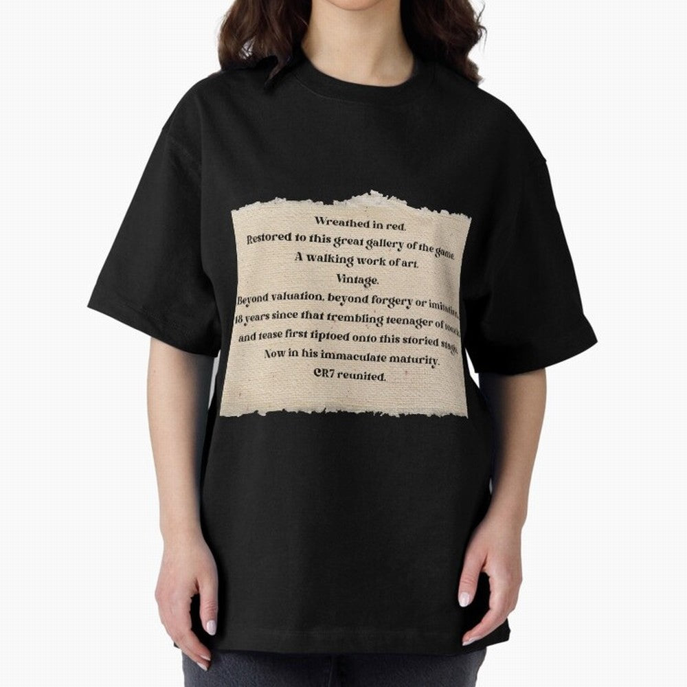 Cristiano Ronaldo Peter Drury Oversized T-Shirt Bring Stadium Energy to FIFA World Cup 2026 Spirit, Featuring Netherlands, Messi and Cristiano Ronaldo, Football Festival Excitement, Trophy Ambitions, Country Rivalries and Star Player Buzz; Ideal